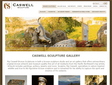 Tablet Screenshot of caswellsculptures.com